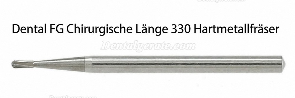 10 St&uuml;ck FG SURG 330 FG-Schaft Hartmetallbohrer Zahnmedizin Birnenkopf Zahnbohrer